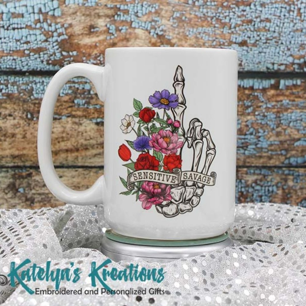 NEW Sensitive Savage - 15oz Ceramic Coffee Mug RTS